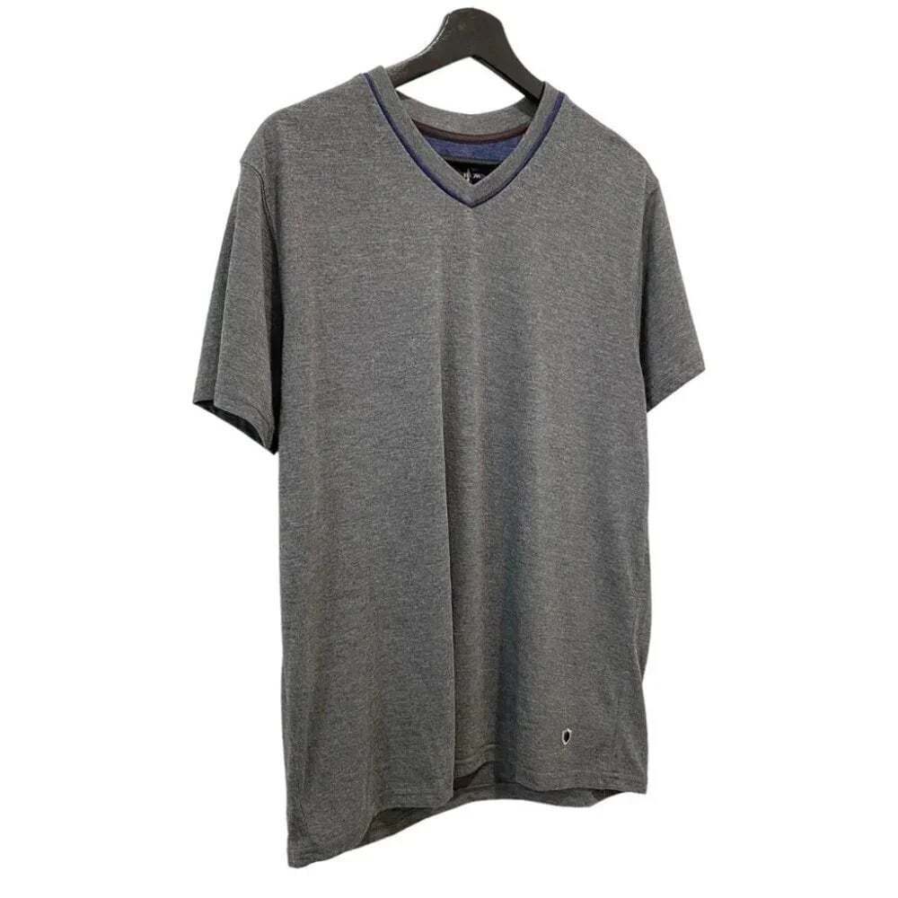 Black Brown 1826 Grey Short Sleeve Casual T Shirt Size L